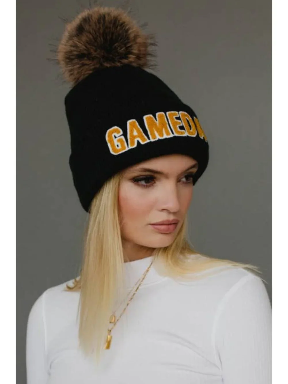 Purple and Gold Gameday LSU Minnesota Vikings Pro College Football Mittens Hat